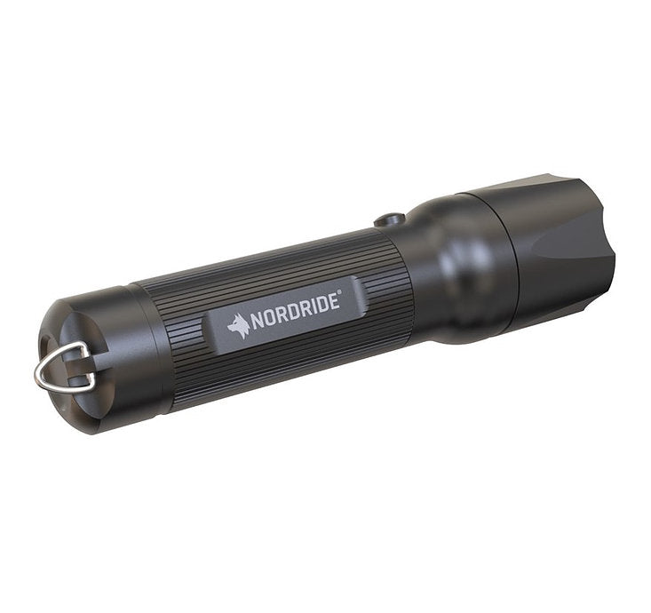 NORDRIDE UV Taschenlampe 395 – 320 lm, 110 m, IP65, 3 Modi – Schwarz