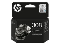 HP 308 Schwarz Tintenpatrone (Original) – 160 Seiten – für HP DeskJet 2900/4300, Envy 6100/6110e/6120e…