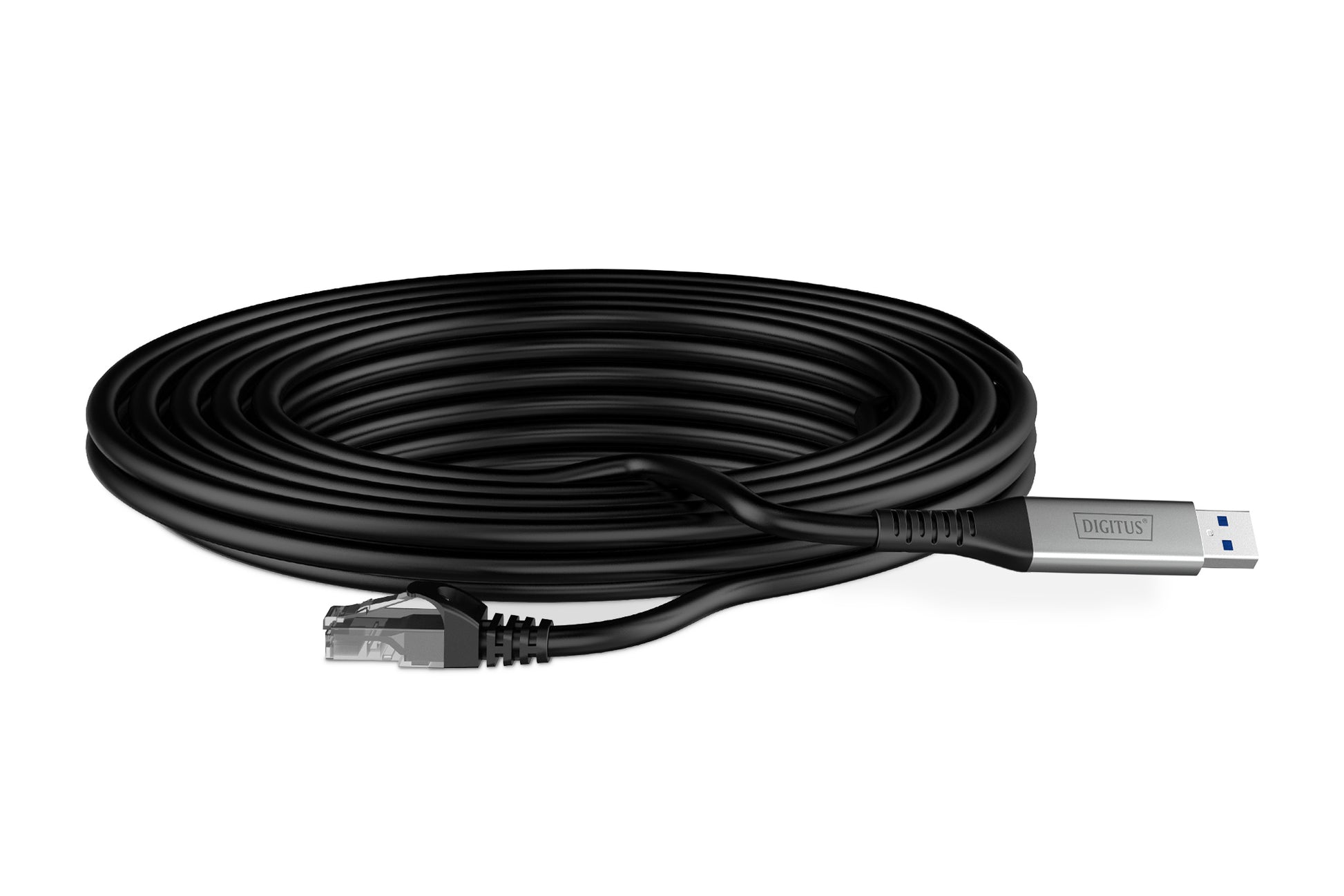 Digitus USB-A auf Ethernet (RJ-45) Adapter, Cat 6A, 1 Gbit/s, 3 m, S/FTP, LSZH