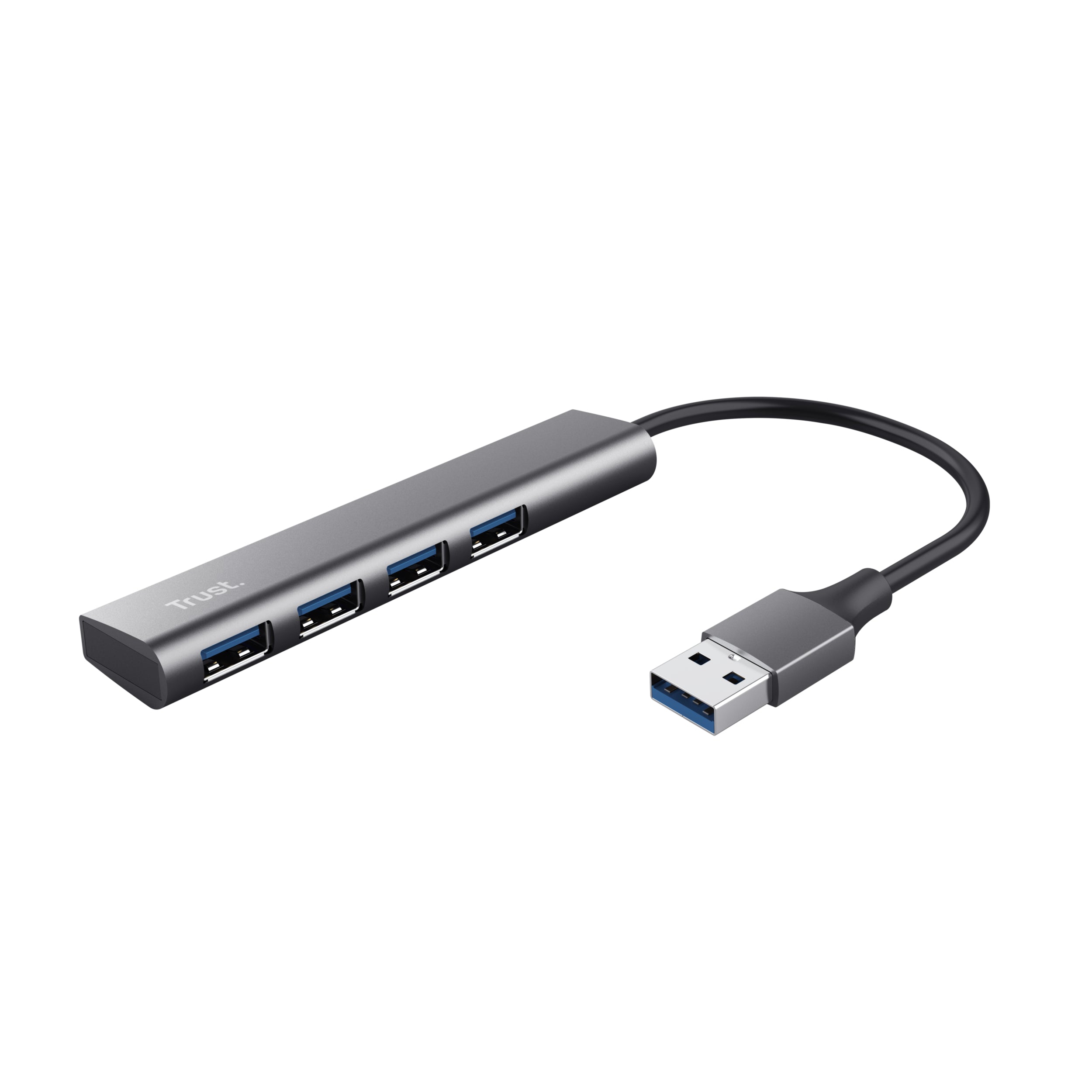 Trust Halyx USB-Hub – 4× USB-A, für Windows/Mac/ChromeOS