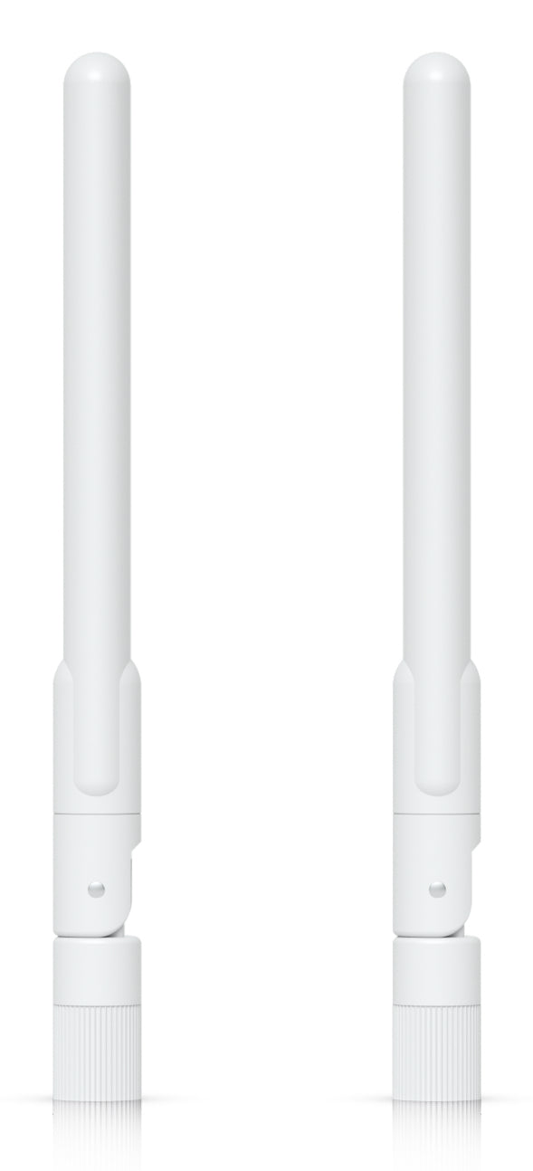 Ubiquiti Omniantenne (2er-Pack), 2,4–5 GHz, 3 dBi (2,4 GHz) / 4 dBi (5 GHz), RP-SMA, IPX6, Weiss