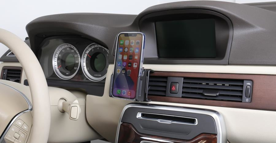 Brodit Auto-Halterung, Lüftung, kipbar – für iPhone 12/12 Pro – Schwarz, ABS