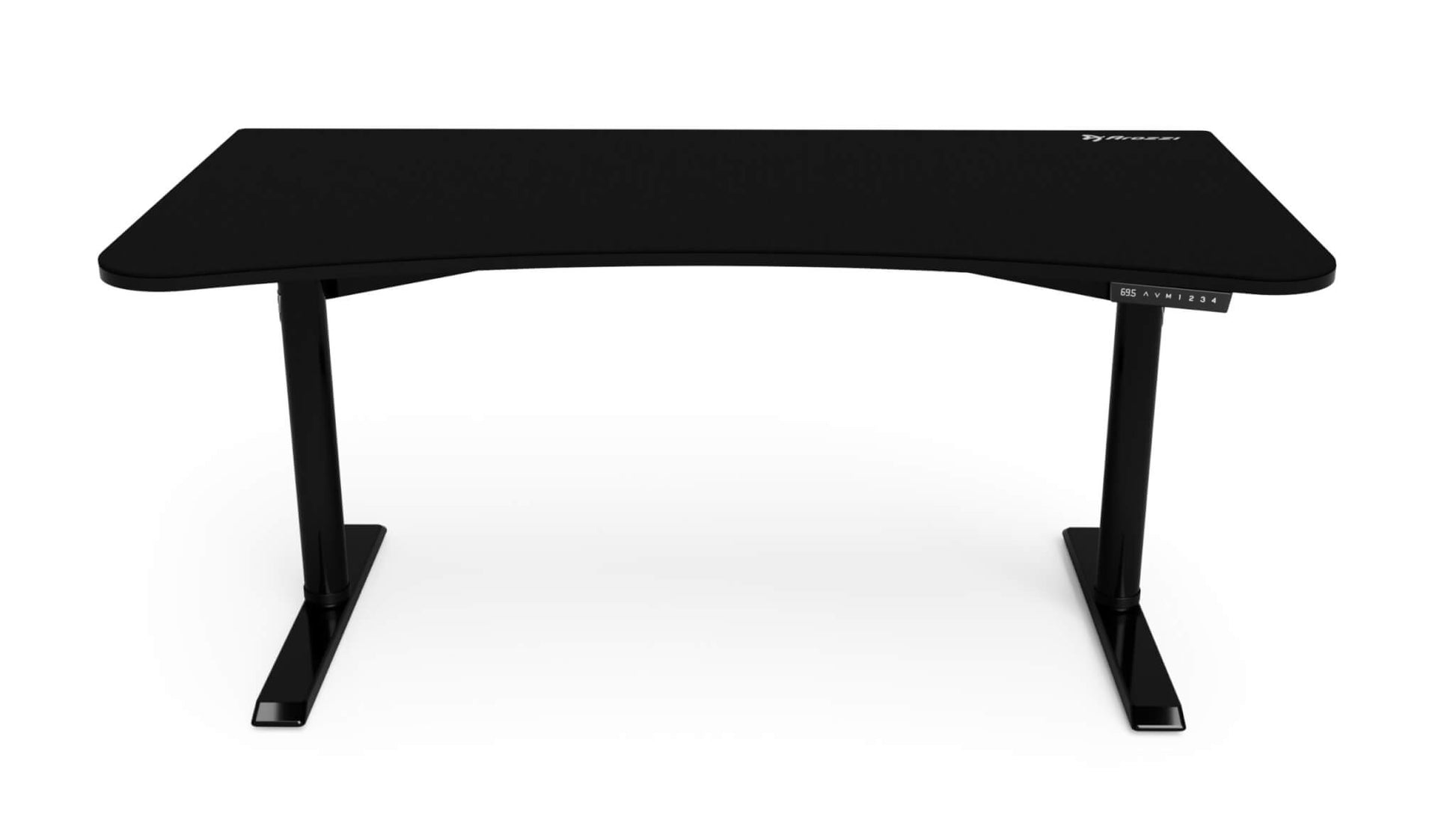 Arozzi Moto Gaming-Tisch – 160 × 82 cm, elektrisch höhenverstellbar, schwarz, Metall