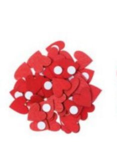 Rico Design Sticker, Herz, Rot, 48 Stk
