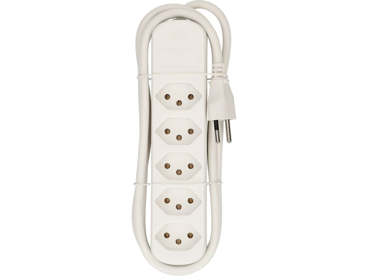 Max Hauri AG Max Hauri Basic-Line – Steckdosenleiste, 5× T13, ohne Schalter, 1,5 m, Stecker T12