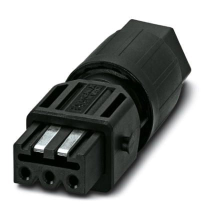 Phoenix Contact Adapterkabel Montagestecker 4-polig (3 L + PE), 1,5 mm², 16 A 250–400 V, IP54 – Schwarz