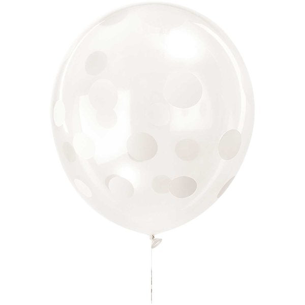 Rico Design Luftballons Punkte – mehrfarbig – Ø 30 cm – Latex – 12 Stk