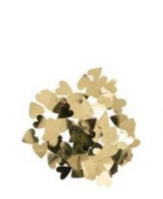 Rico Design Konfetti Herz – Gold – Kunststoff – 100 Stk