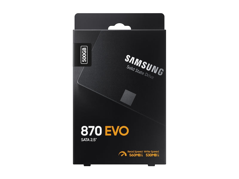 Samsung 870 EVO – 2,5" SATA III SSD, 500 GB