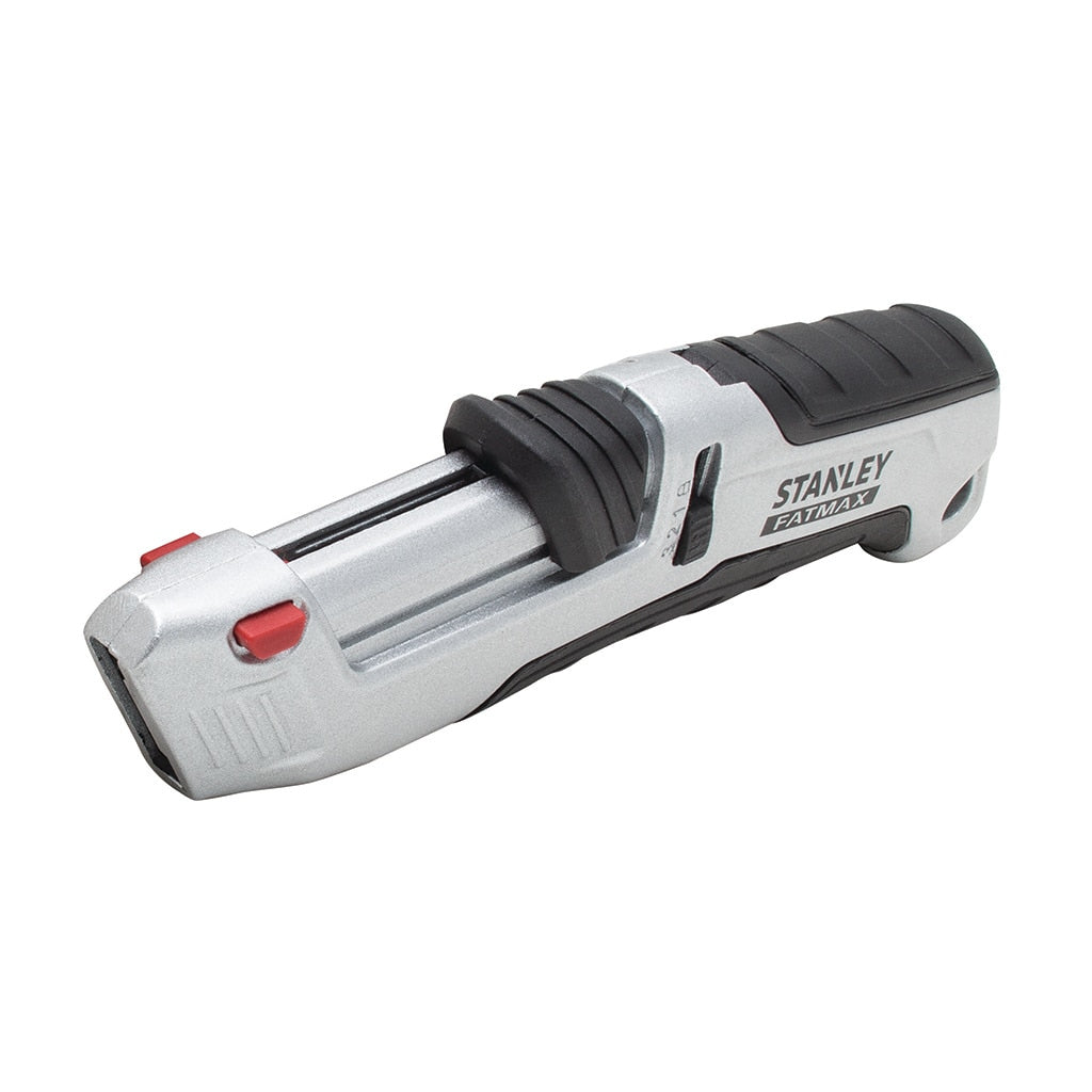 Stanley FatMax – Sicherheitsmesser, Metallgriff, einziehbar, grau, 4 Stk.