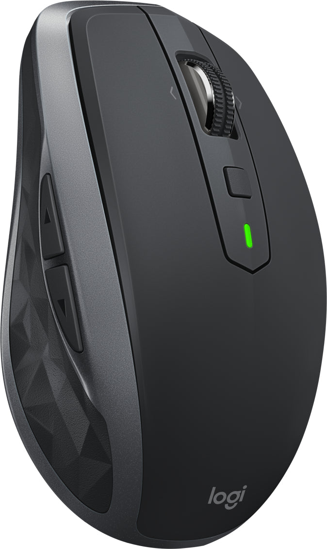 Logitech MX Anywhere 2S Mobile Maus – kabellos, Bluetooth, 4000 dpi, 7 Tasten, für Rechtshänder, Graphit