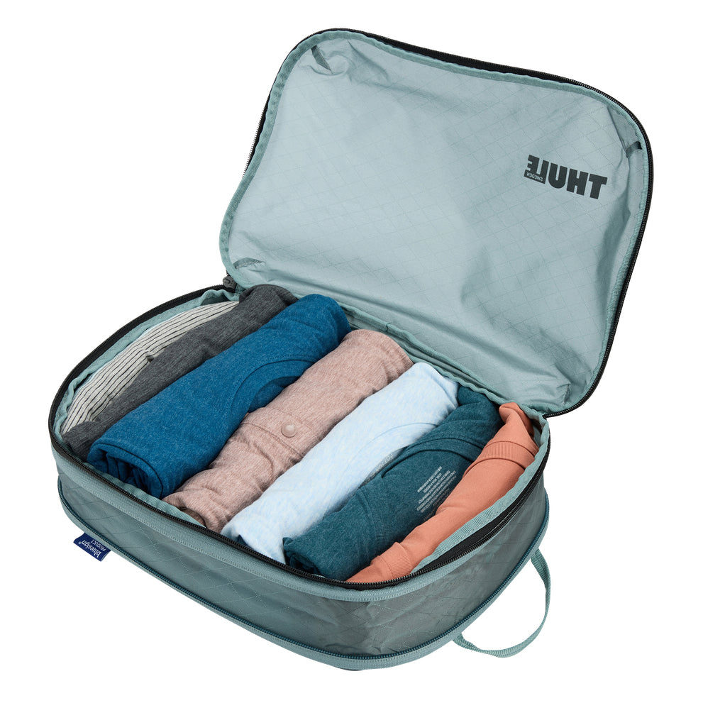 Thule Packwürfel-Set Compression Cube Set – bluesign, 3 l – grau – Nylon – 2 Stk.