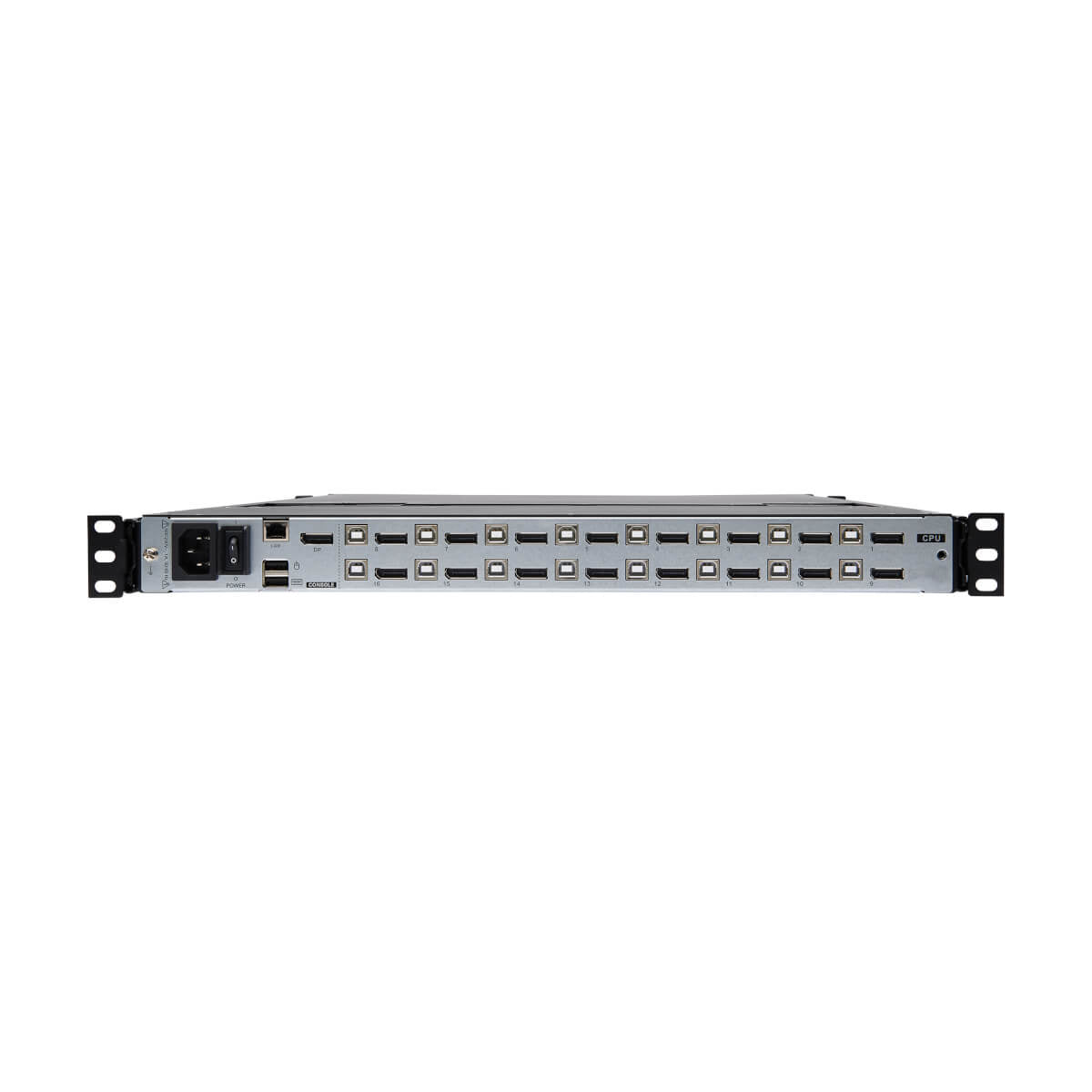 Tripp Lite B030-DP16-17DIP – 17" Rack-LCD-Konsole – 16-Port DisplayPort KVM, 1920 × 1080, USB 2.0-Hub, 1U