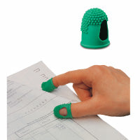 Laufer Läufer – Schreibhilfe Blattwender – Ø 12 mm, Gummi, Grün, 10 Stück