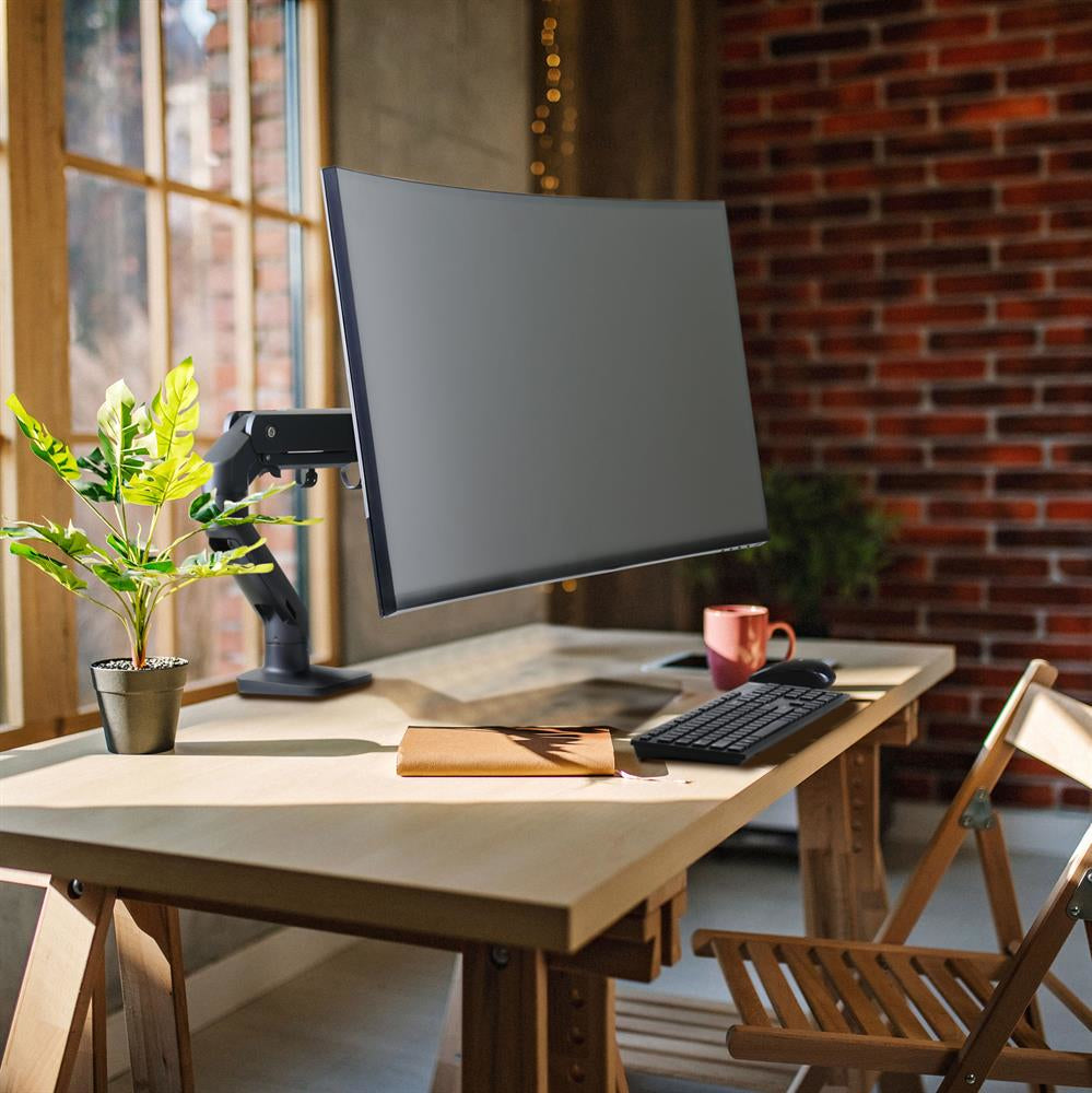 Ergotron HX MBK – Monitorarm, bis 42", VESA 75 × 75 mm, 9–19 kg, neigbar