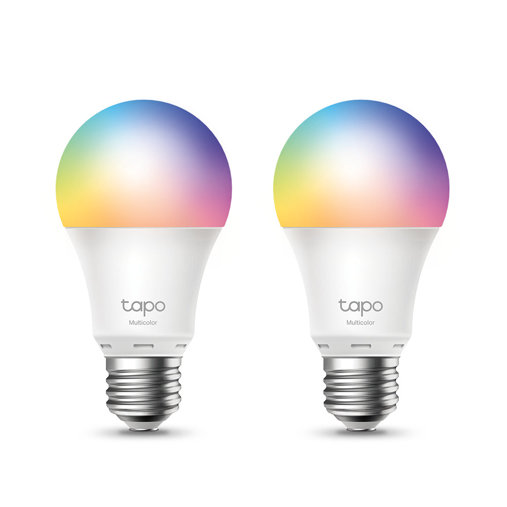 TP-Link Tapo L530E – Smart-Leuchtmittel – 806 lm, Mehrfarbig – für Amazon Alexa, Google Assistant – 2er-Set