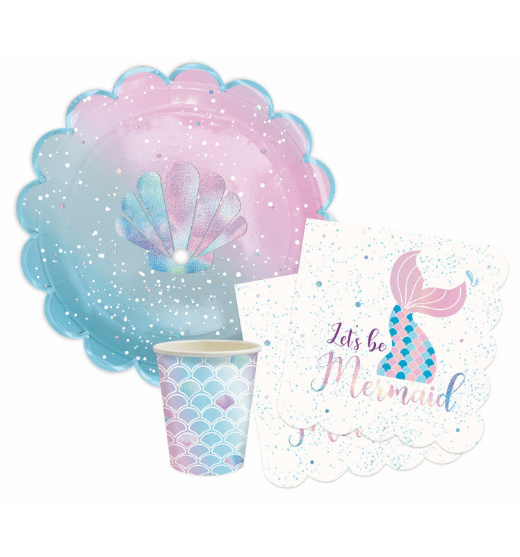 ScrapCooking Servietten Meerjungfrau – 33 × 33 cm, 2-lagig – 20 Stück