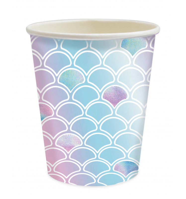 ScrapCooking Becher Meerjungfrau, Papier/Karton – 2,5 dl – 8 Stk.