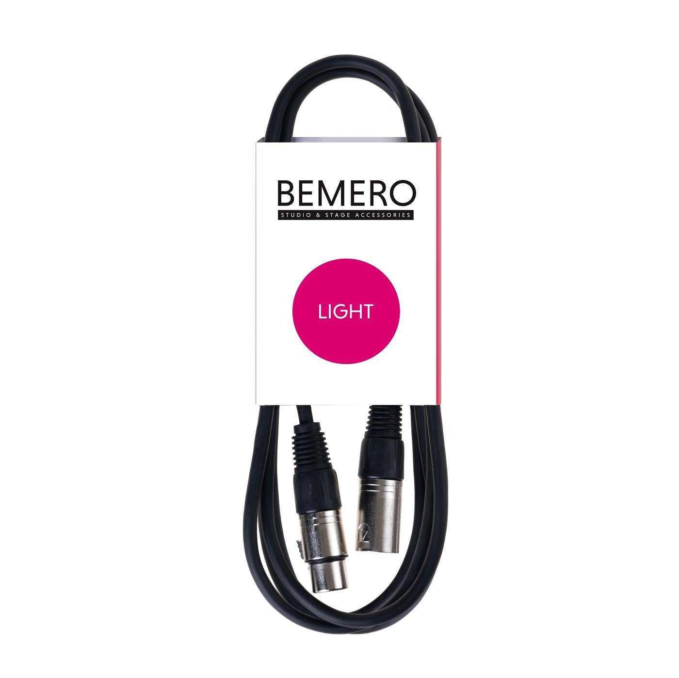 Bemero BLC1011-600BK – DMX-Kabel, 3-pol XLRm/XLRf, 6 m, Schwarz