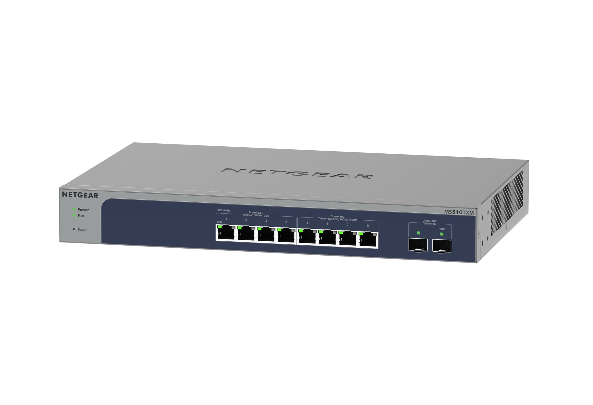 NETGEAR MS510TXM – Managed Switch – 8×10G RJ45, 2×SFP+, L2+, 19" Rack
