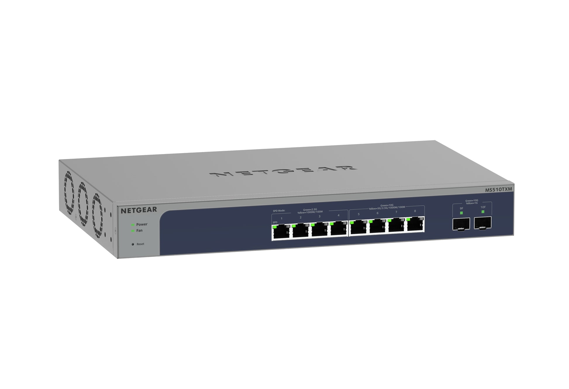 NETGEAR MS510TXM – Managed Switch – 8×10G RJ45, 2×SFP+, L2+, 19" Rack
