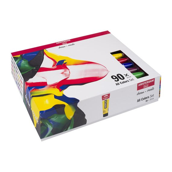 Royal Talens Acrylfarbe – Set – 90 Farben, 90 × 20 ml