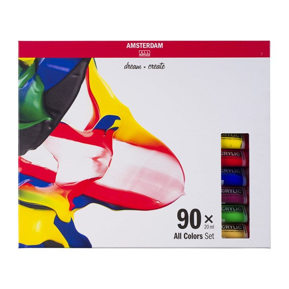 Royal Talens Acrylfarbe – Set – 90 Farben, 90 × 20 ml