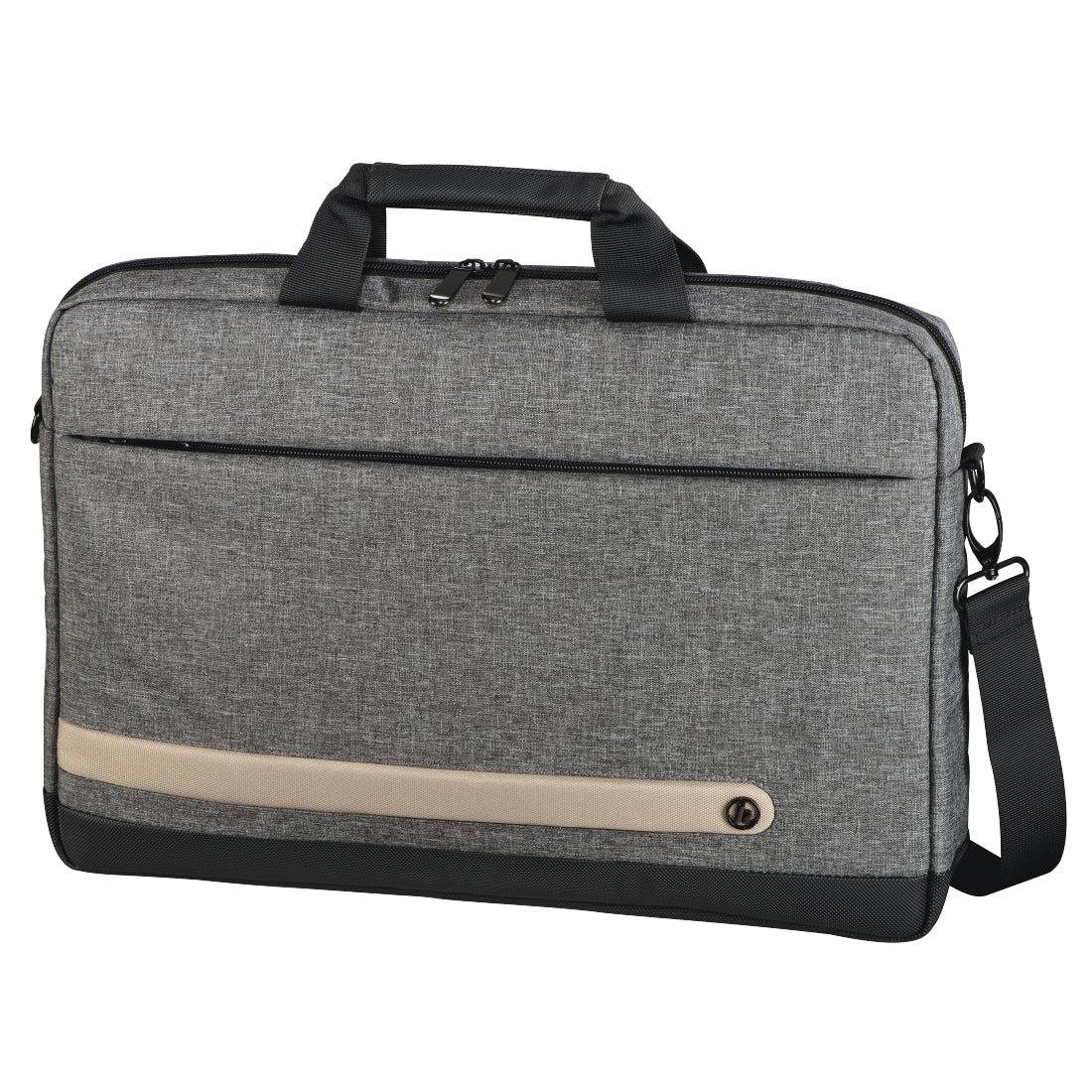 Hama Terra Notebook-Tasche – 8 l, wasserabweisend, Aufsteckfunktion, recyceltes PET (rPET), grau