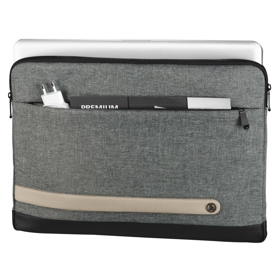 Hama Sleeve Terra Notebook-Tasche – für Notebooks bis 15,6", 6 l, wasserabweisend, Polyester, grau