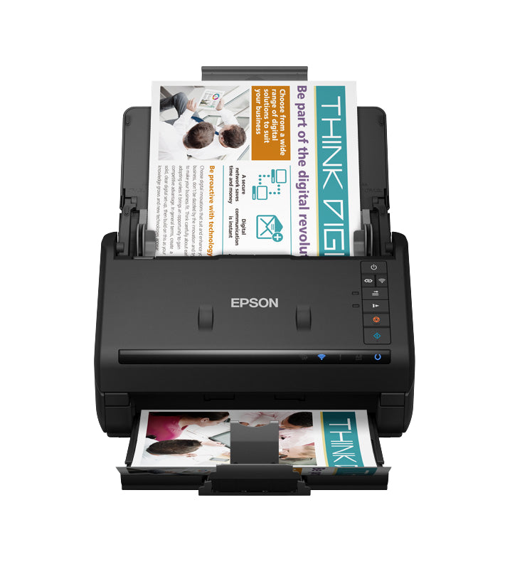 Epson WorkForce ES-500W II – Dokumentenscanner, A4, Duplex, 35 ppm, 600 dpi, ADF 100 Blatt, WLAN, USB