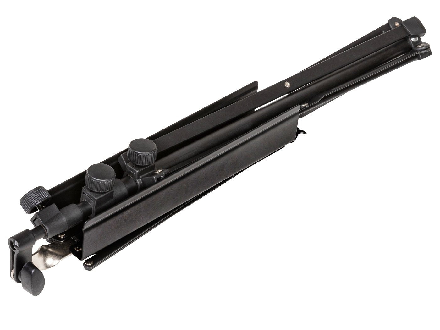 Bemero Notenständer 51–120 cm – höhenverstellbar, faltbar – Stahl, schwarz – MSS-8090BK