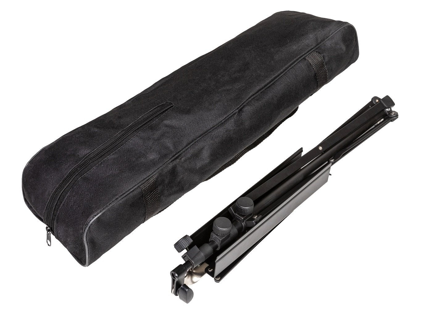 Bemero Notenständer 51–120 cm – höhenverstellbar, faltbar – Stahl, schwarz – MSS-8090BK