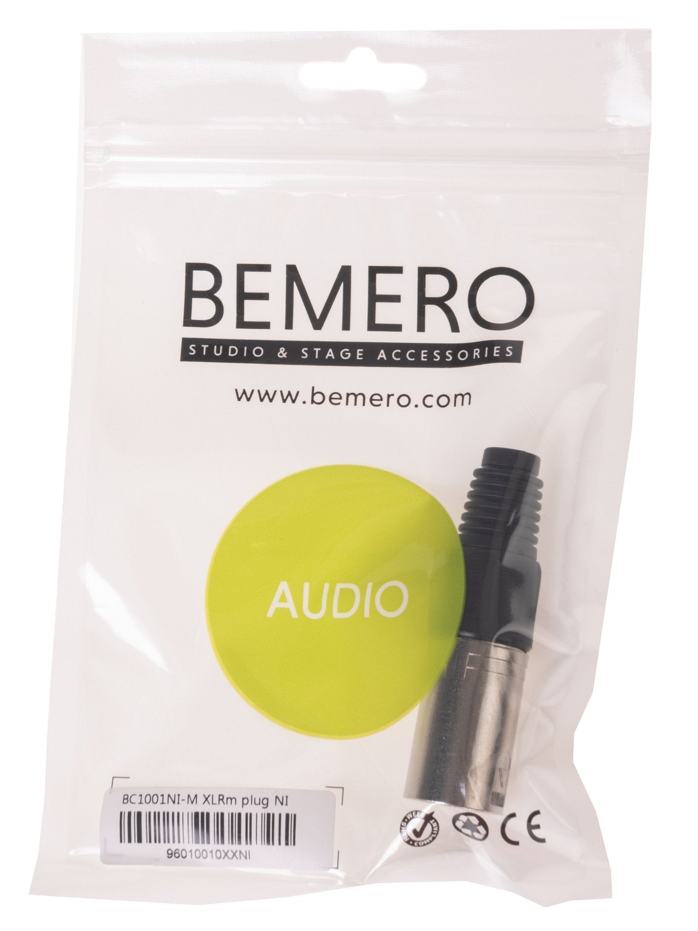 Bemero BC1001NI-M – XLR-Stecker – 3-pol, männlich, gerade – nickel