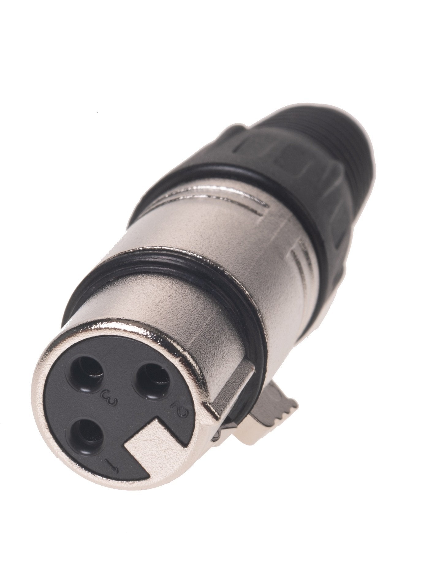 Bemero BC1001NI-F – XLR-Stecker – 3-pol XLR, weiblich, gerade – 69,5 mm – Nickel