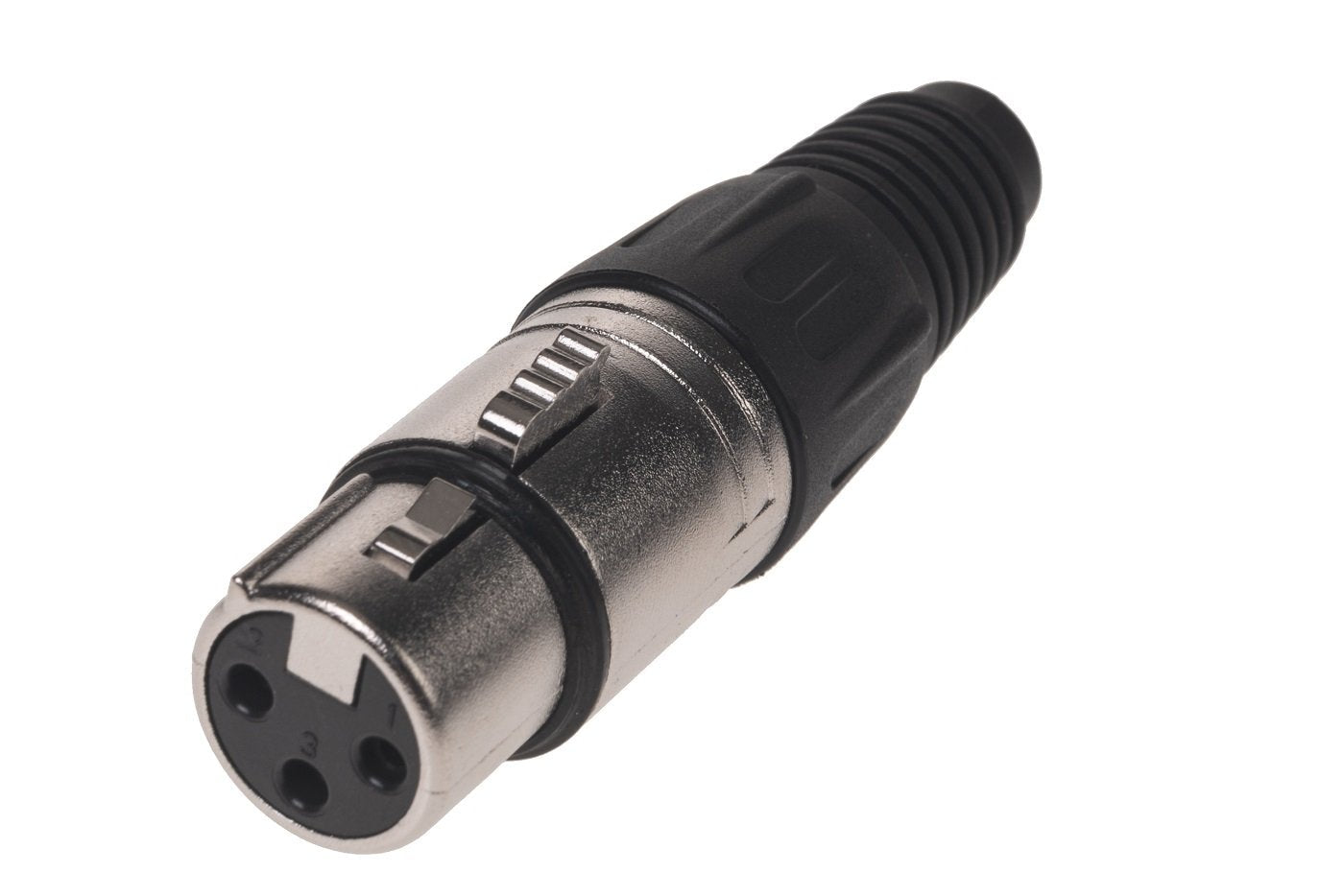 Bemero BC1001NI-F – XLR-Stecker – 3-pol XLR, weiblich, gerade – 69,5 mm – Nickel