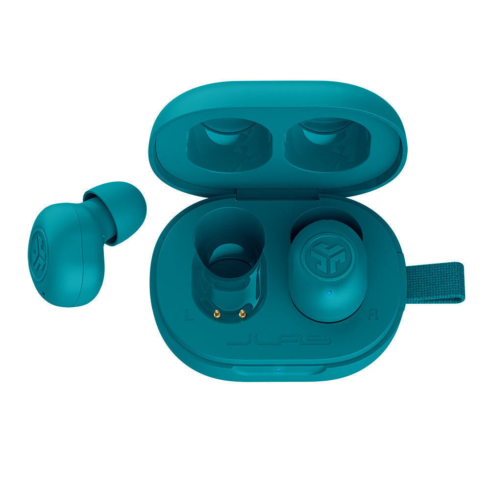 JLab JBuds Mini TWS In-Ear – Stereo, ANC, mit Ladecase, Aqua, BT 5.3