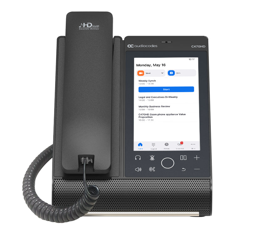 AudioCodes Total Touch – WLAN-Telefon (Handgerät), für Microsoft Teams