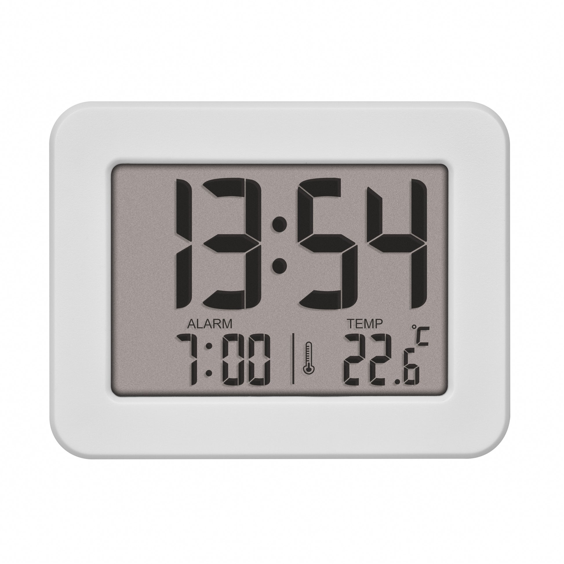 TFA-Dostmann TFA Dostmann Digitalwecker – Thermometer, 2,5 × 7,2 × 5,6 cm, weiss, Kunststoff