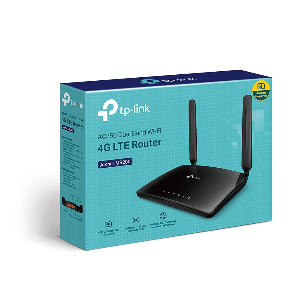 TP-Link Archer MR200 – WLAN-Router – Wi-Fi 5 Dual-Band (2,4/5 GHz), 433 Mbit/s