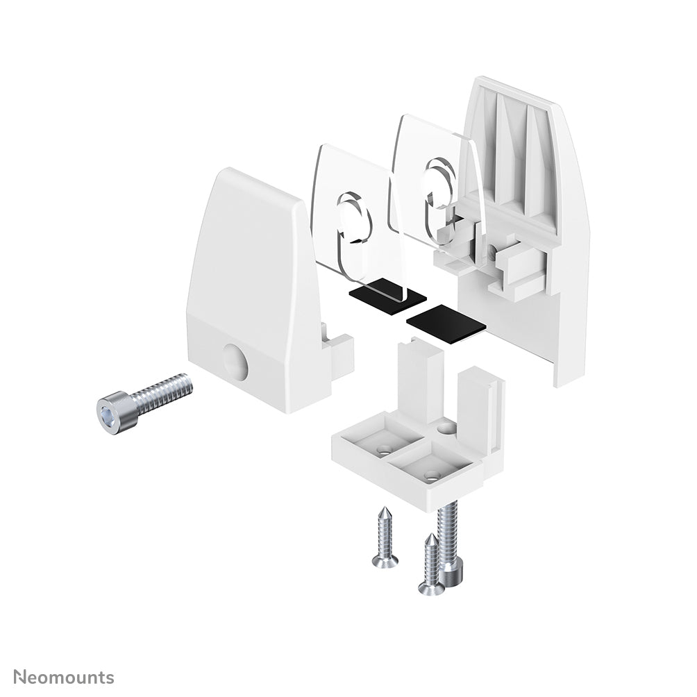 Neomounts Klemmen-Set – weiss, für Tischplatten 25–40 mm, 2er-Set