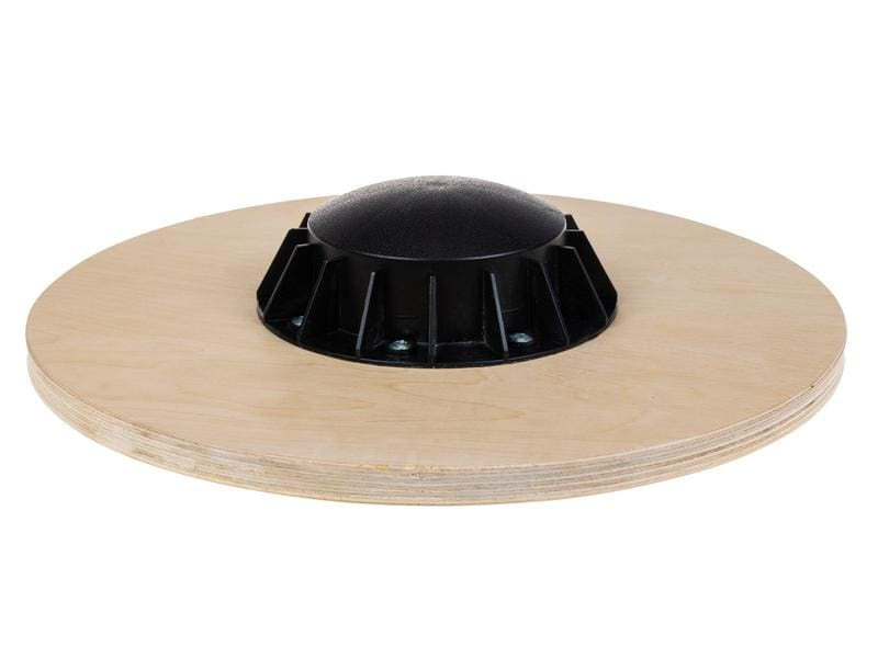 KOOR Rundes Balance Board, F01580, Ø40,0 cm × 8,5 cm, Holz, Schwarz, max. Nutzergewicht 110 kg – 1 Stück
