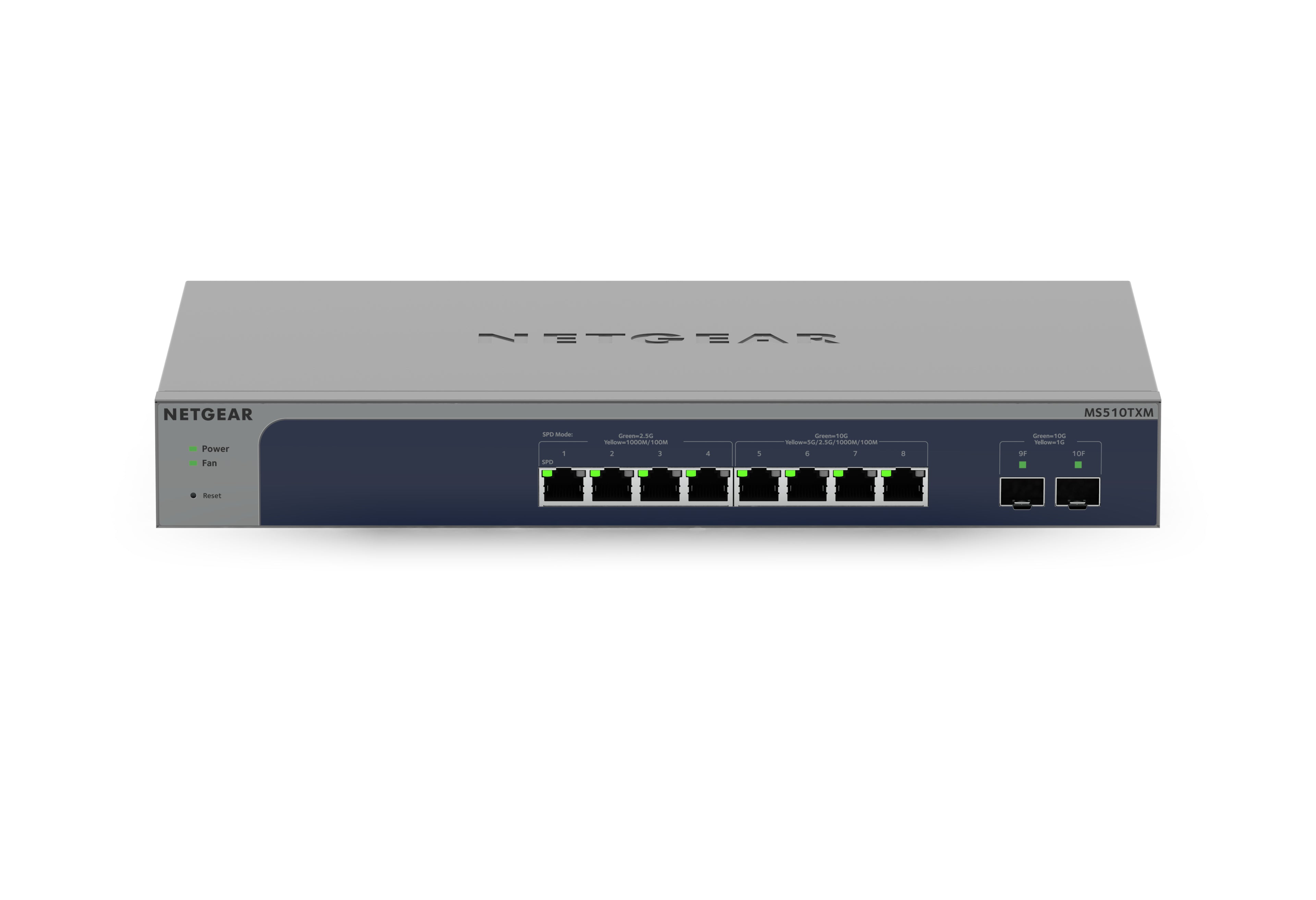 NETGEAR MS510TXM – Managed Switch – 8×10G RJ45, 2×SFP+, L2+, 19" Rack