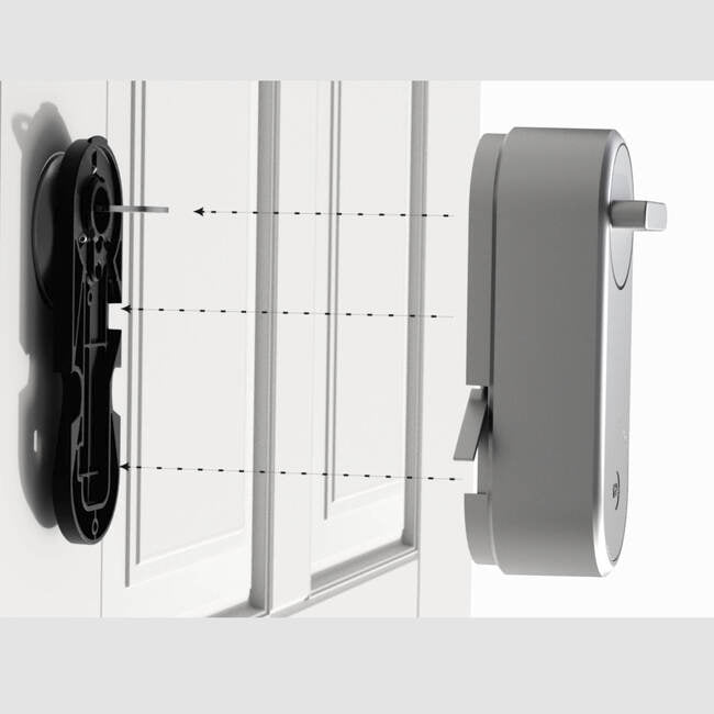 Yale Linus Smart Lock Intelligentes Torschloss – BT 4.2, Android/iOS, kabellos, batteriebetrieben (4× AA), Tür