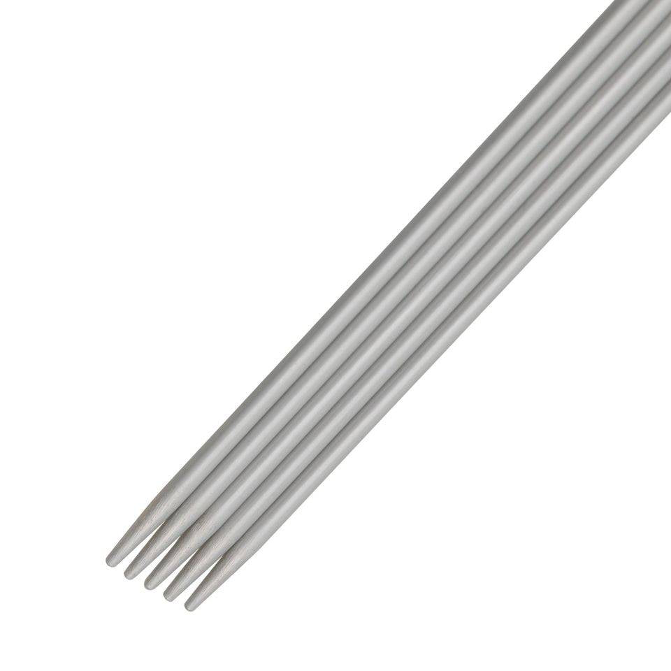 Prym Strumpfstricknadel Grau 2,5 mm – 20 cm, 5 Stk., Aluminium