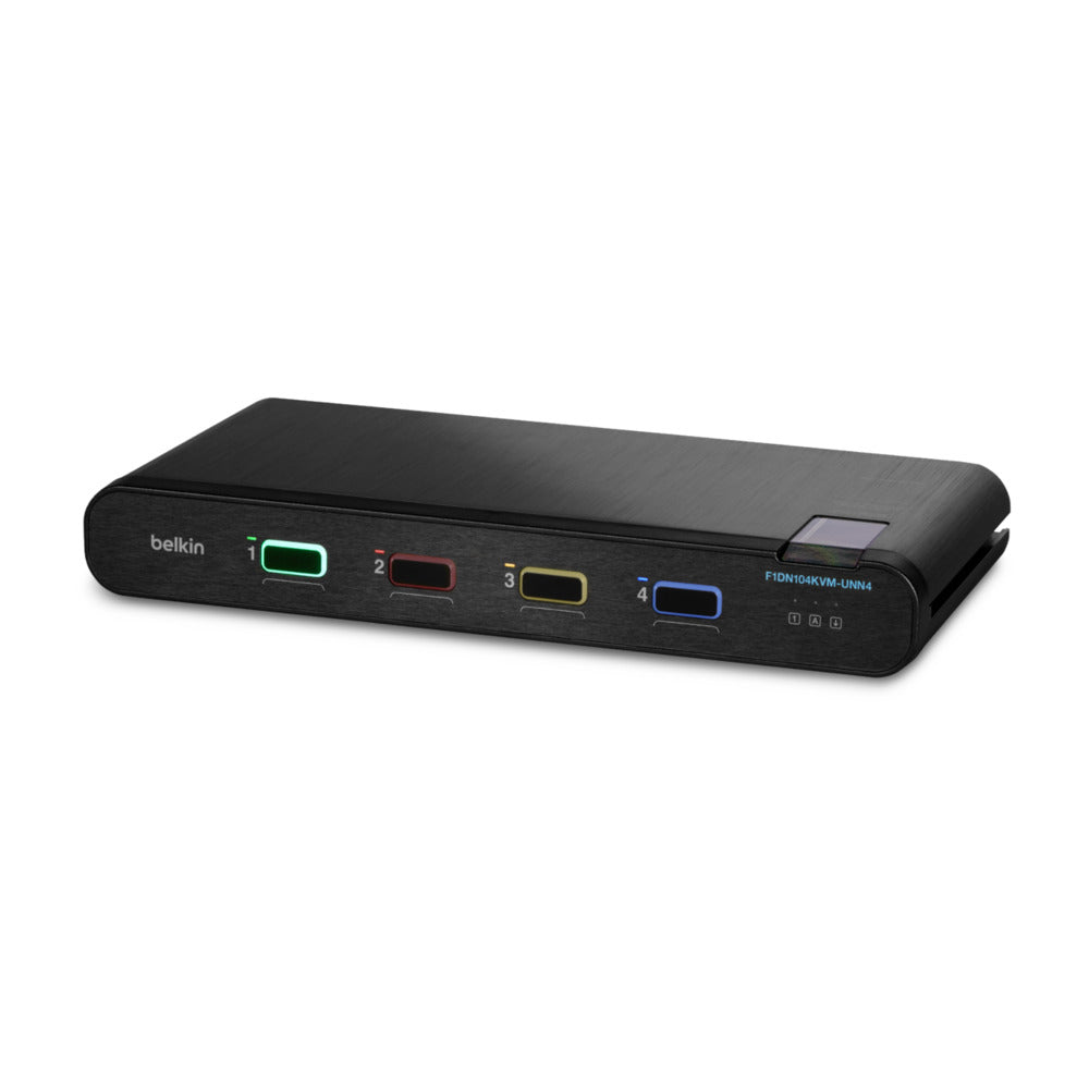 Belkin PP4.0 – KVM-Switch 4×1, DisplayPort/HDMI