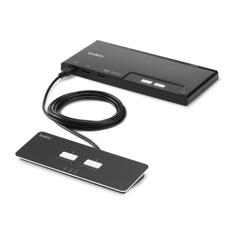 Belkin PP4.0 – KVM-Switch, 2-Port, modular, sicher