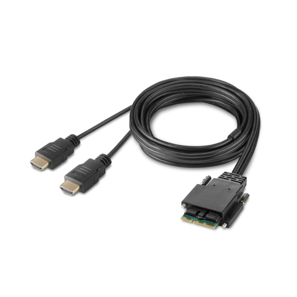 Belkin PP4.0 – KVM-Switch 2×1, Dual-Head HDMI, modular, sicher, mit Fernbedienung