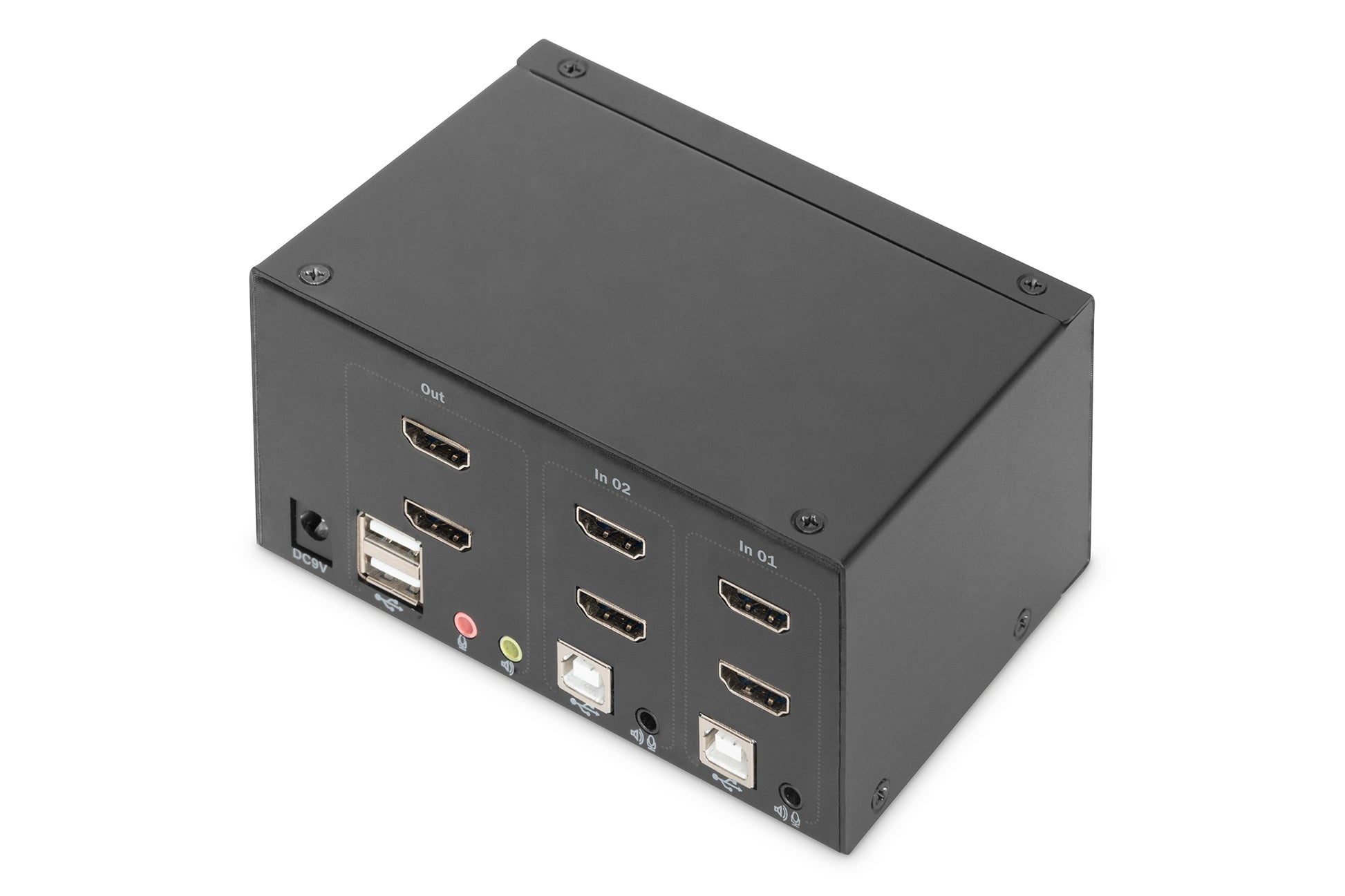 Digitus KVM-Switch 2×1, HDMI/USB, 4K (3840 × 2160), Dual-Display