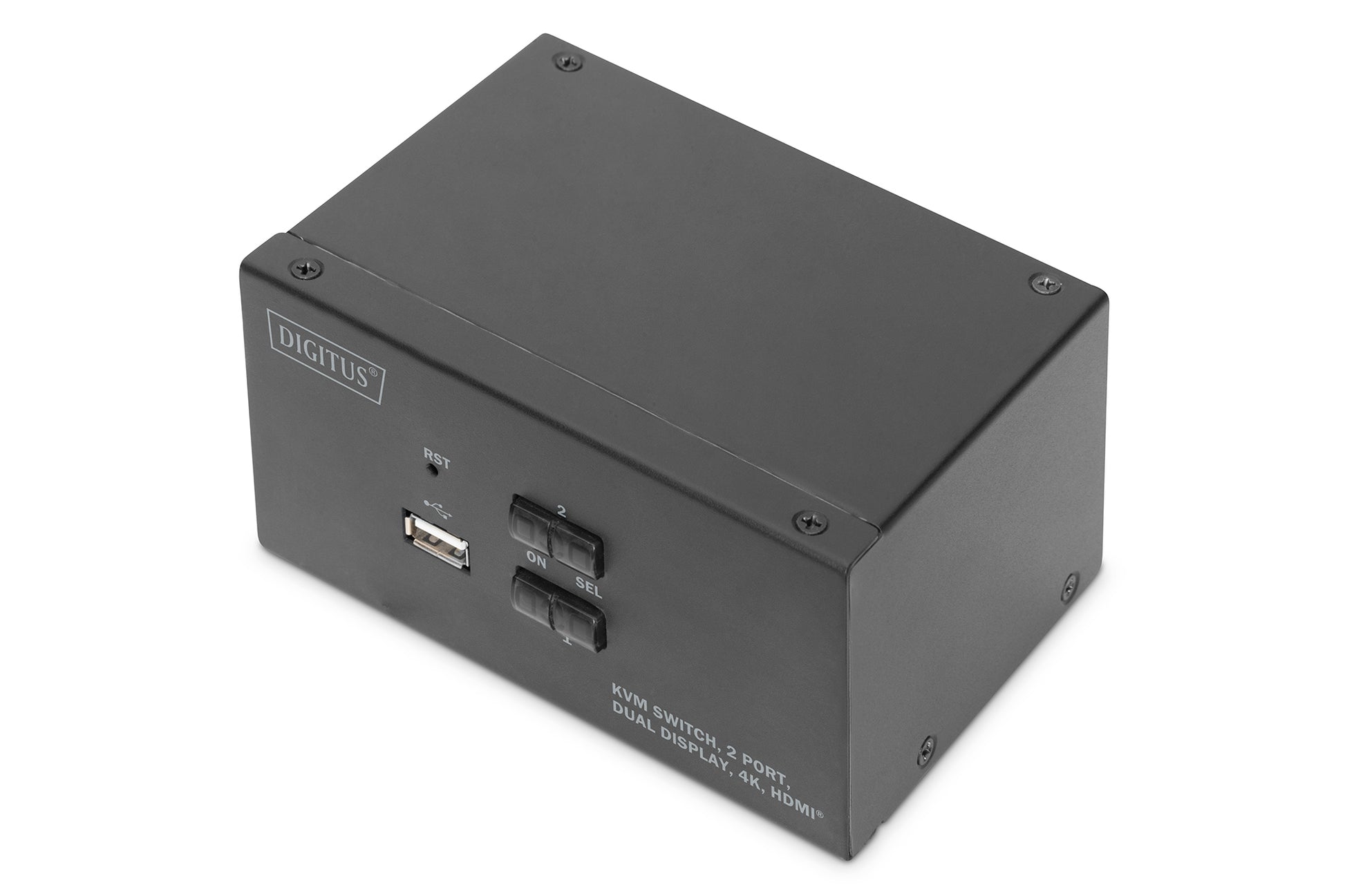 Digitus KVM-Switch 2×1, HDMI/USB, 4K (3840 × 2160), Dual-Display