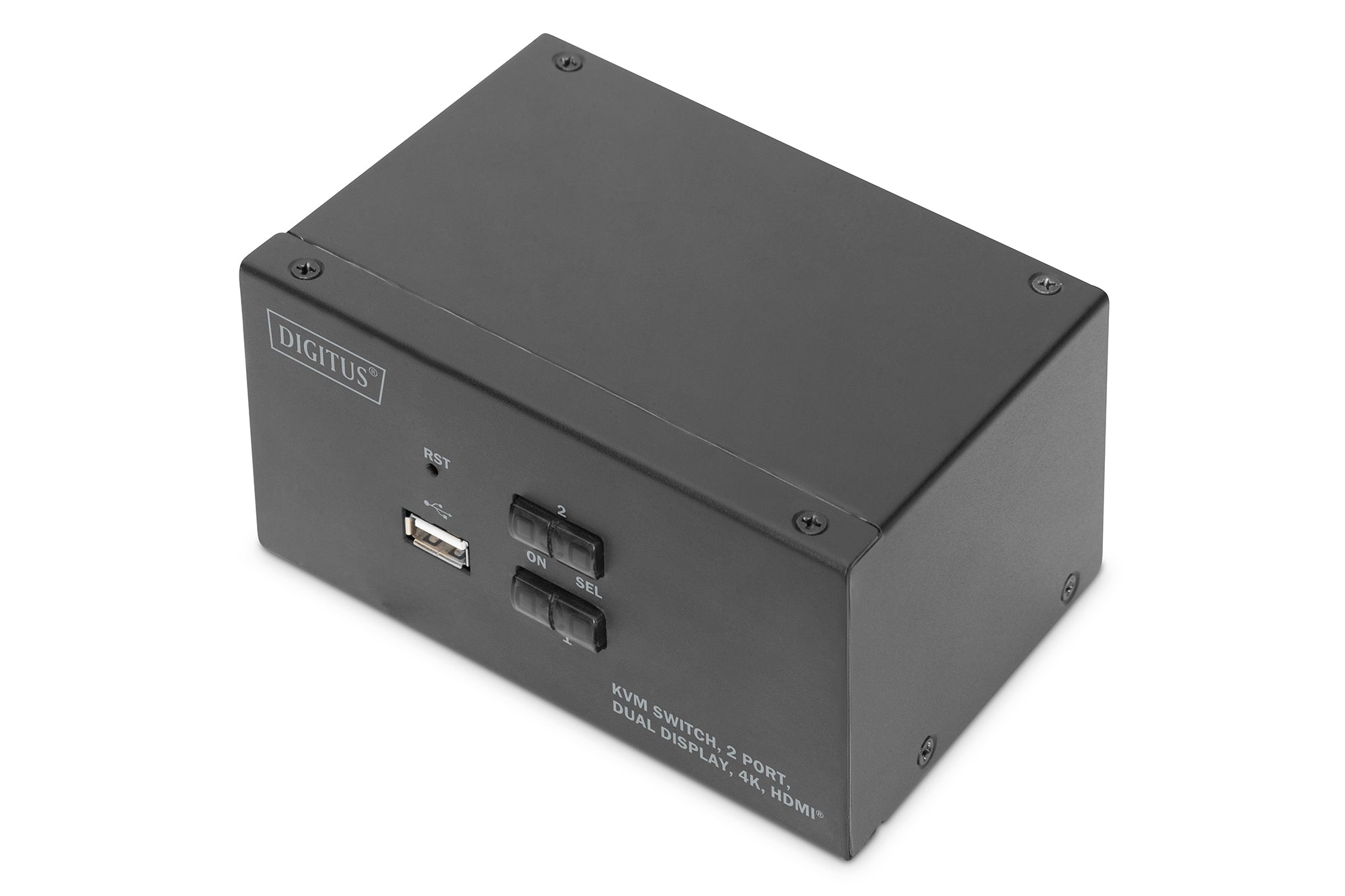 Digitus KVM-Switch 2×1, HDMI/USB, 4K (3840 × 2160), Dual-Display